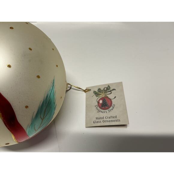 Hand-Decorated Glass Ornaments European-Style Design 3 Ornaments Polish Designed - Picture 8 of 16